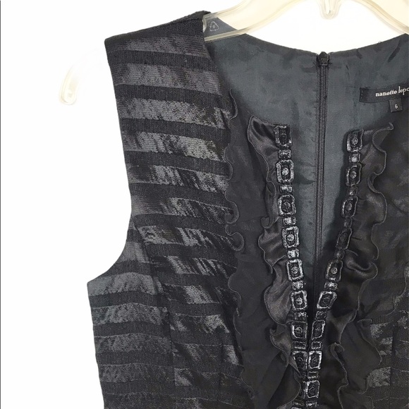 Nanette Lepore Black Formal Dress Style 297-4438 6 - Picture 7 of 8